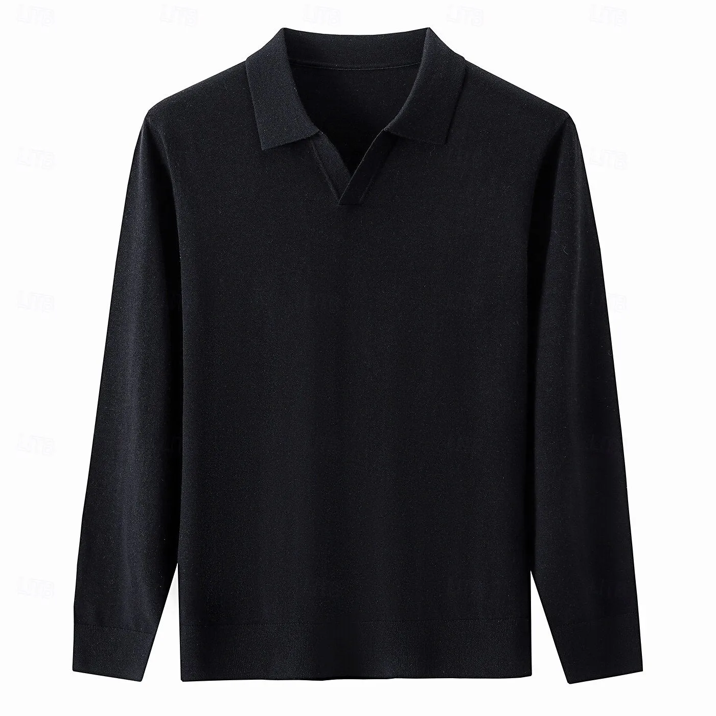 100% Wool V Neck Pullover Spring Sweater