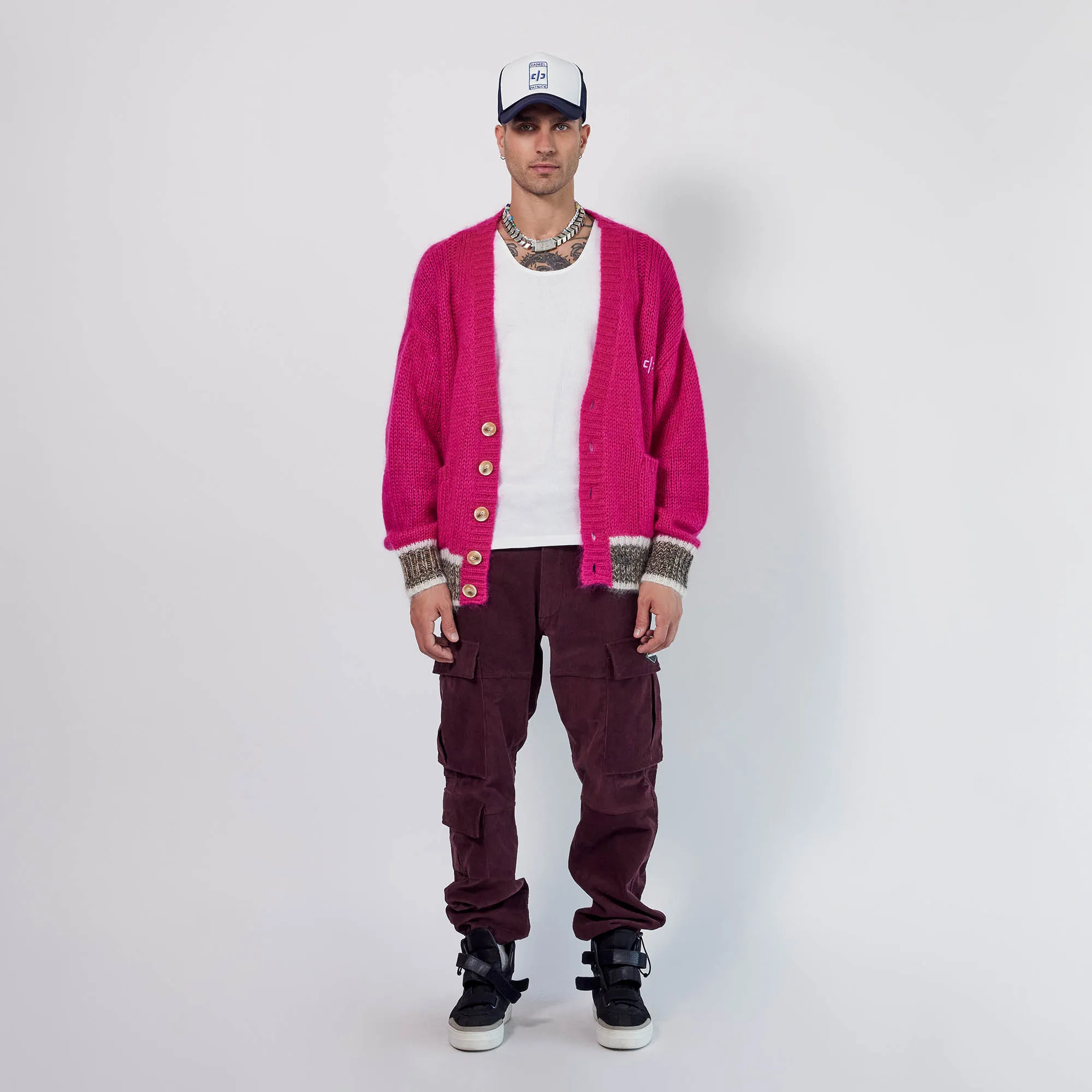 7 pocket cargo / maroon cord