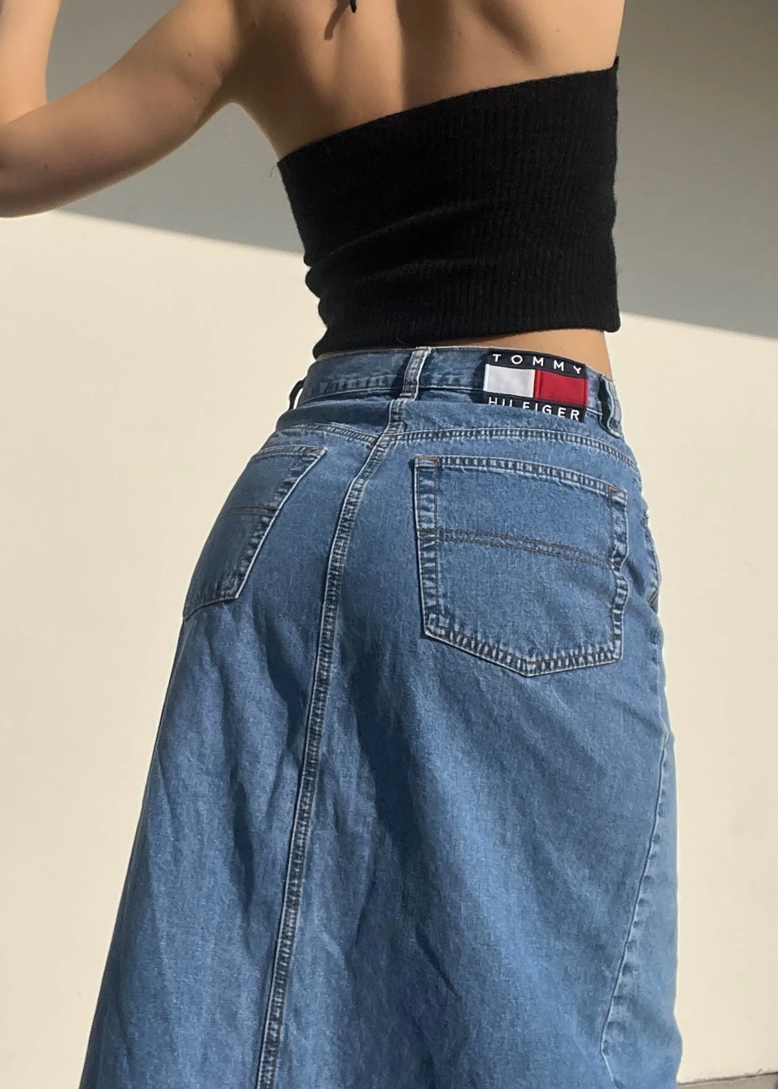 90’s Denim Tommy Maxi Skirt (S)