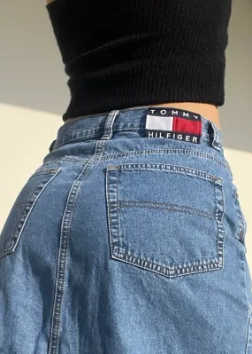 90’s Denim Tommy Maxi Skirt (S)
