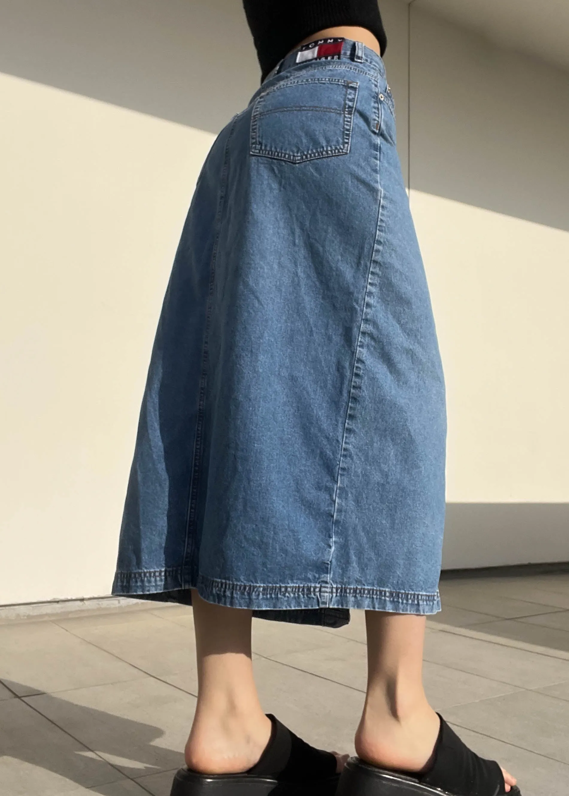 90’s Denim Tommy Maxi Skirt (S)