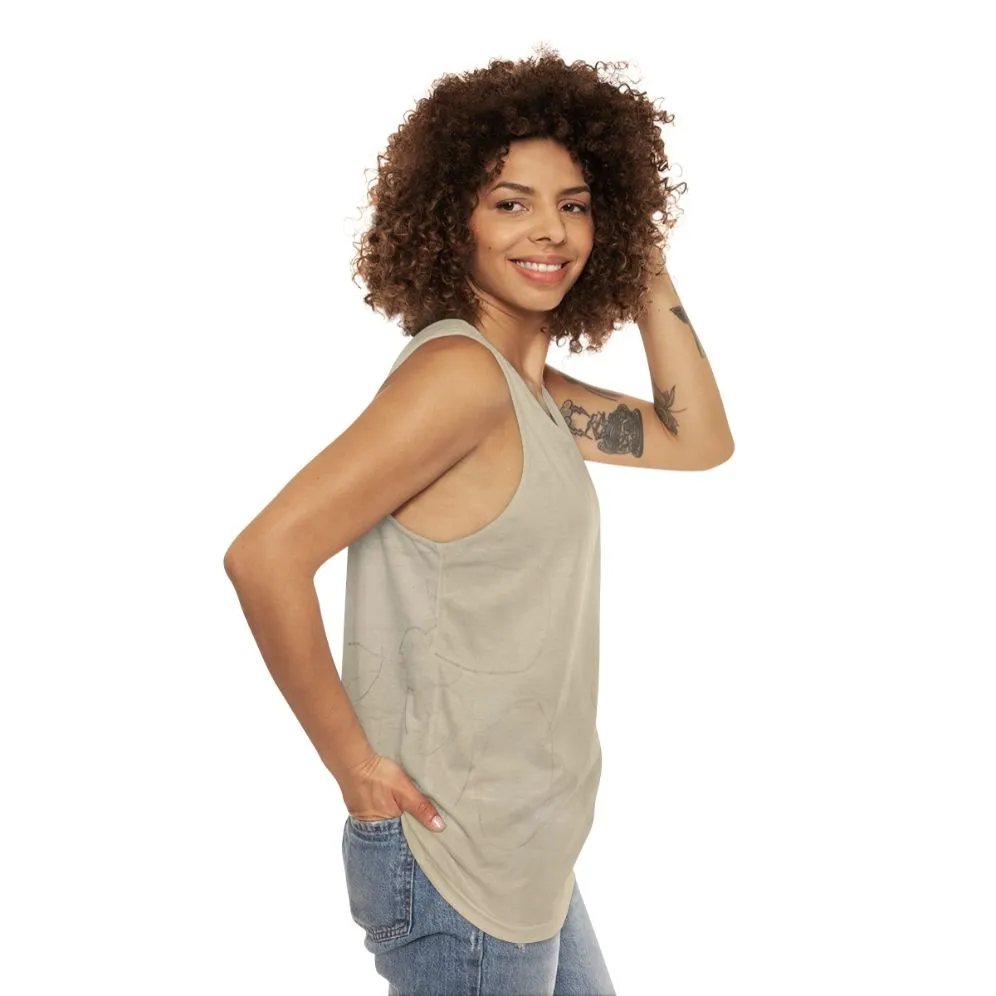 Abstract Expressionist Unisex Tank Top - John Cage Inspired