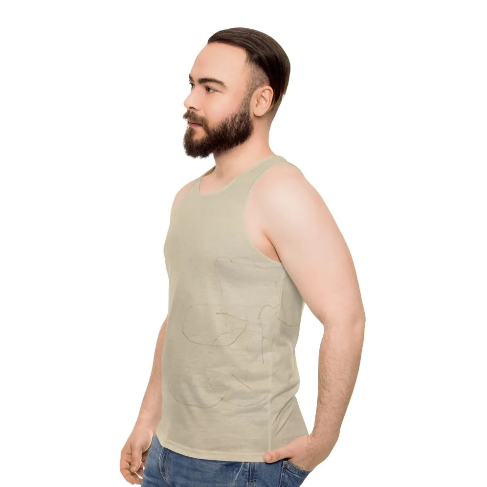 Abstract Expressionist Unisex Tank Top - John Cage Inspired