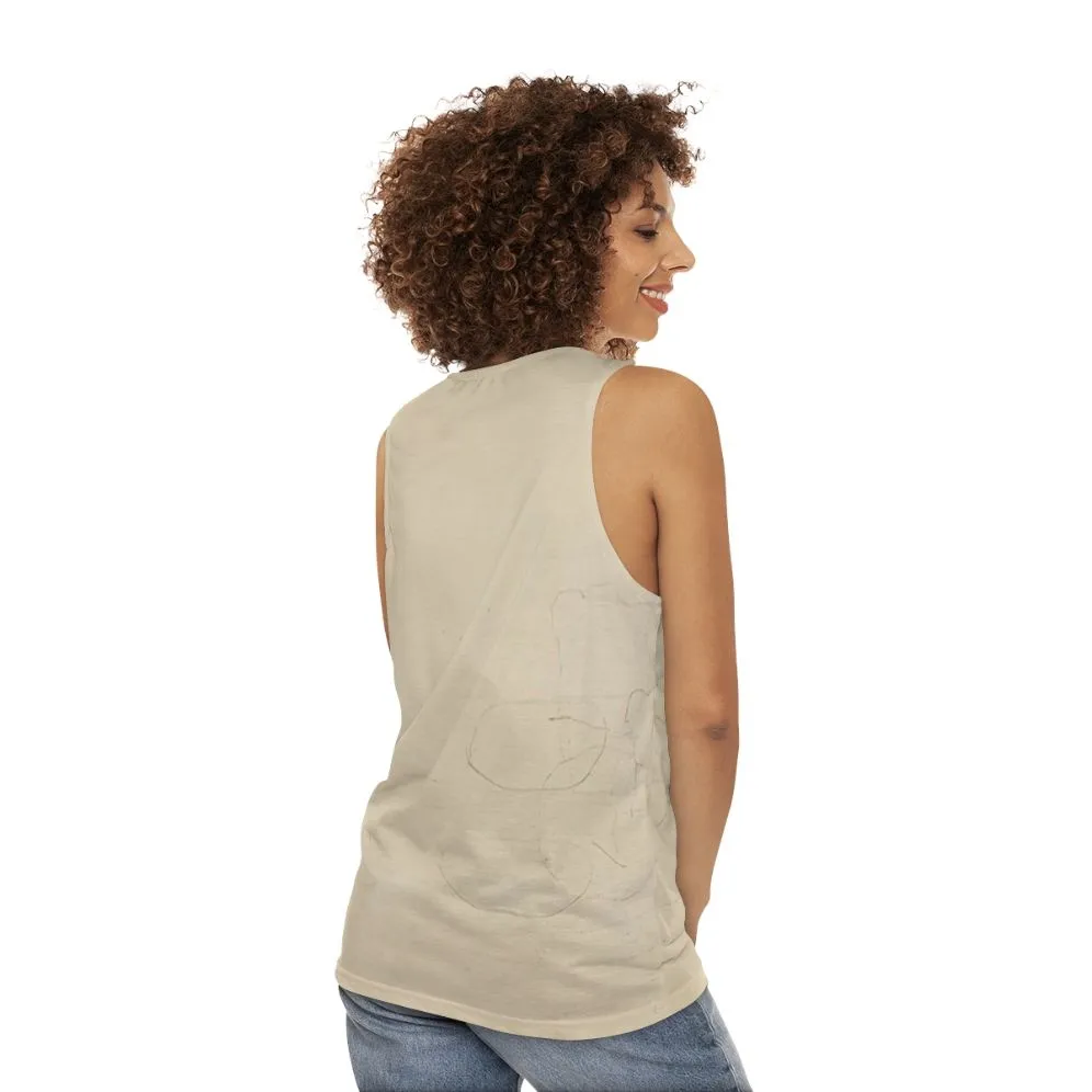 Abstract Expressionist Unisex Tank Top - John Cage Inspired
