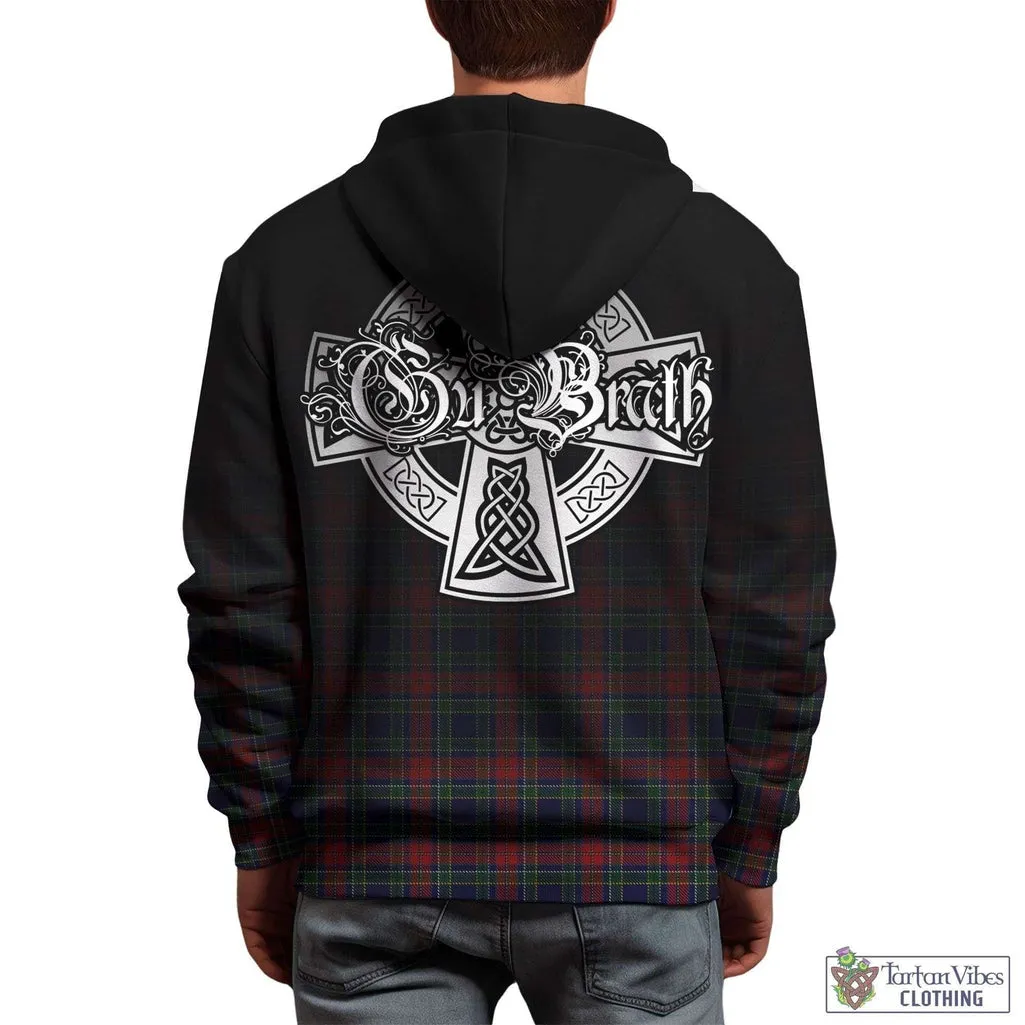 Allison Red Tartan Hoodie Featuring Alba Gu Brath Family Crest Celtic Inspired