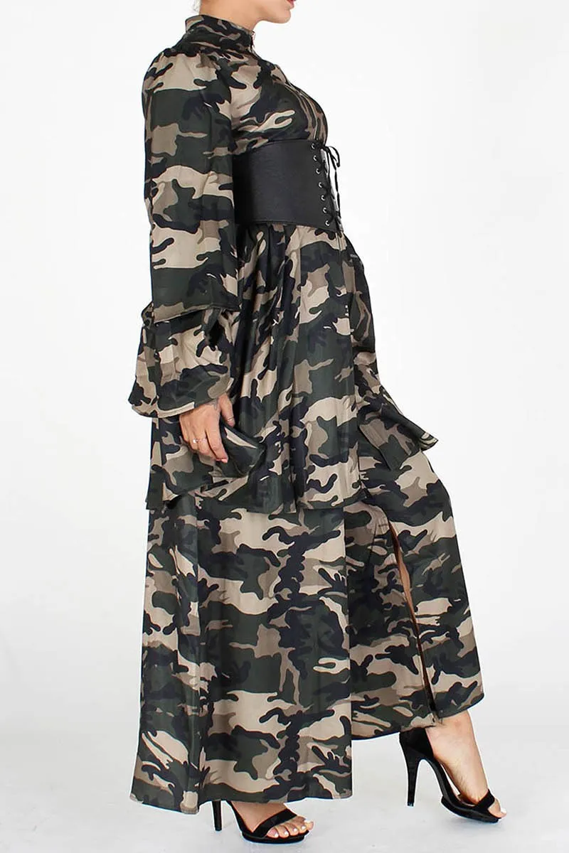 Army Print Top
