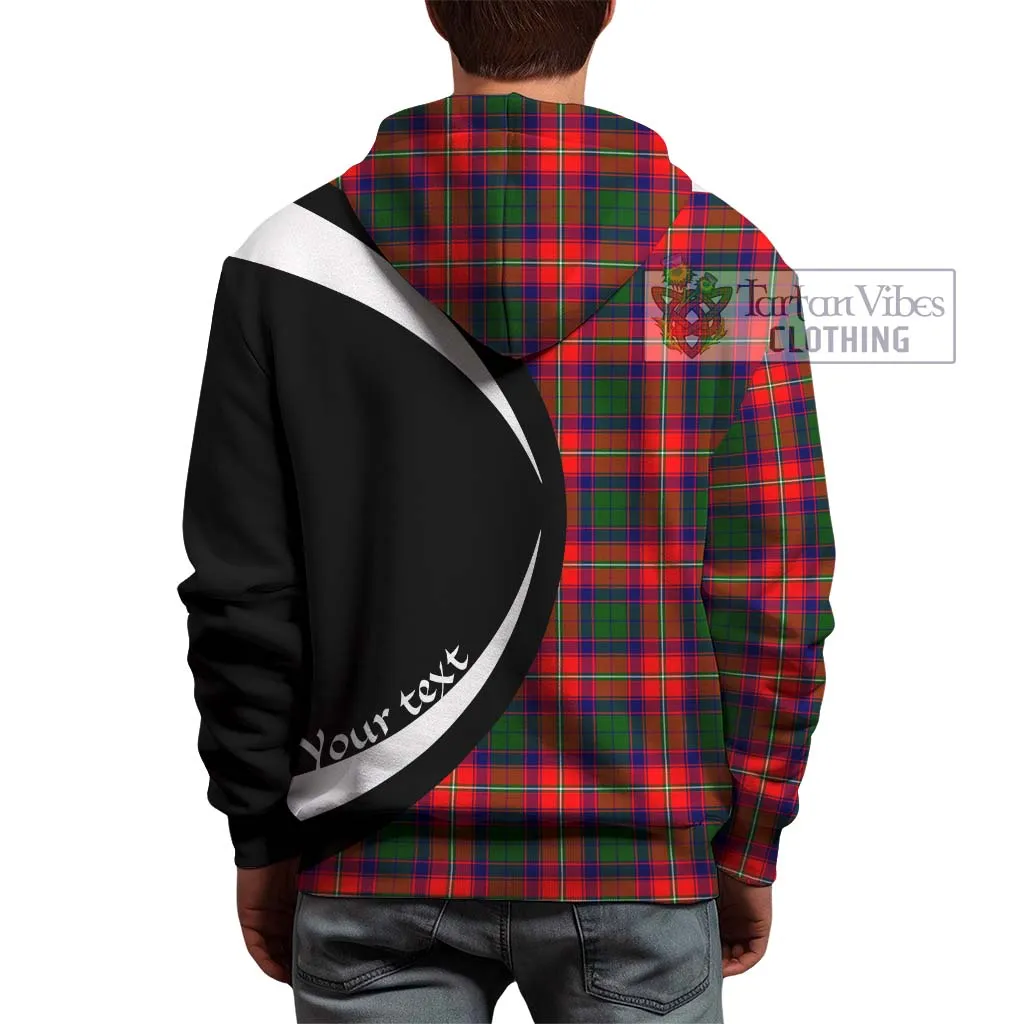 Belshes Tartan Hoodie with Family Crest Circle Style