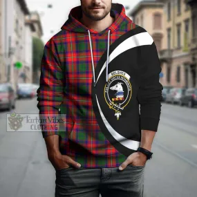Belshes Tartan Hoodie with Family Crest Circle Style