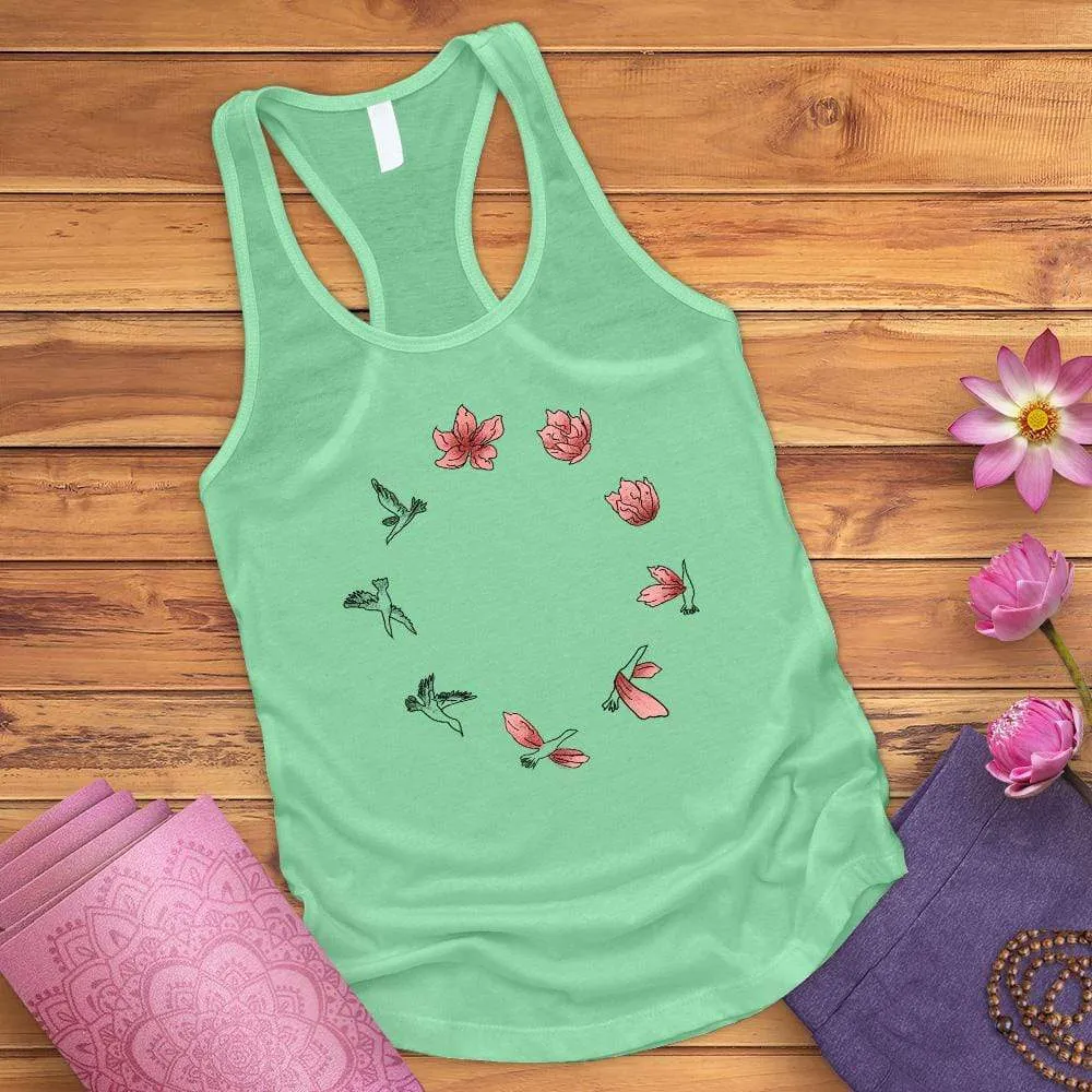 Bird Flower Cycle Tank Top