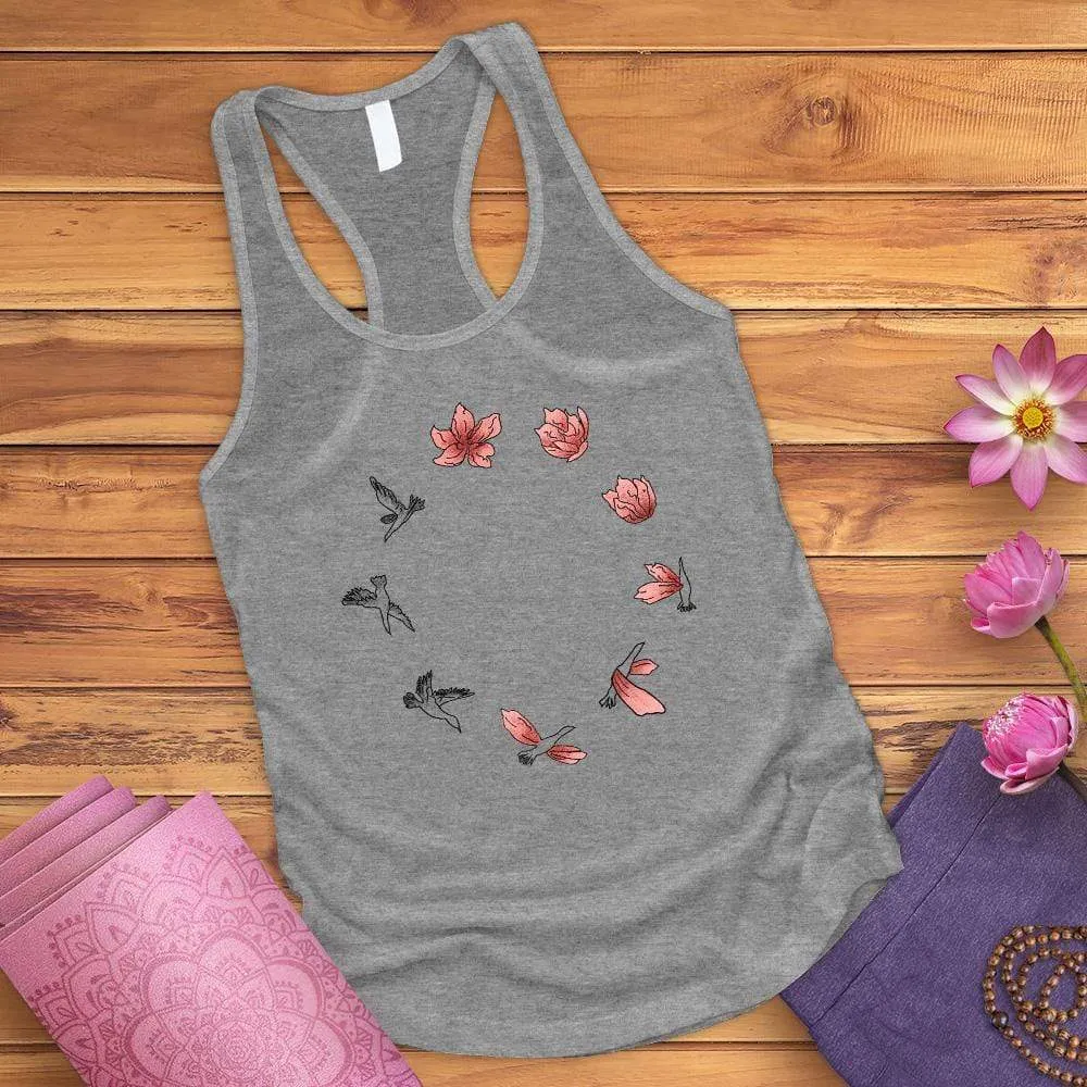 Bird Flower Cycle Tank Top