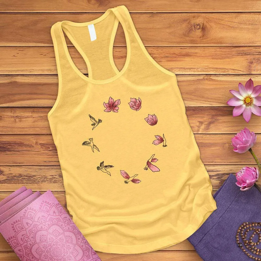 Bird Flower Cycle Tank Top
