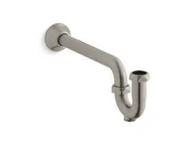 Brass 15" P-Trap in Vibrant Brushed Nickel