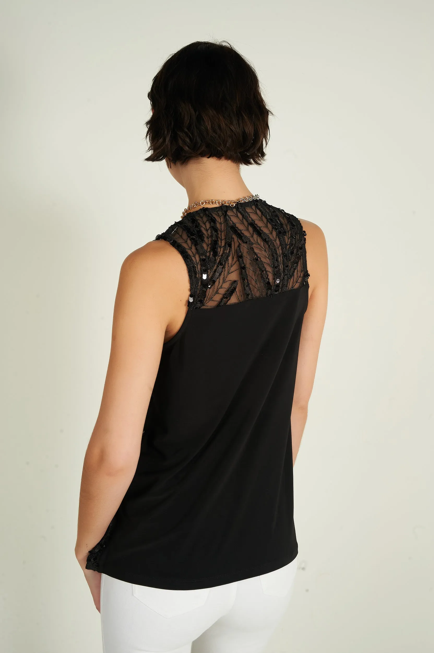Camisole à paillettes - AMISU-H24 - (R-A14)