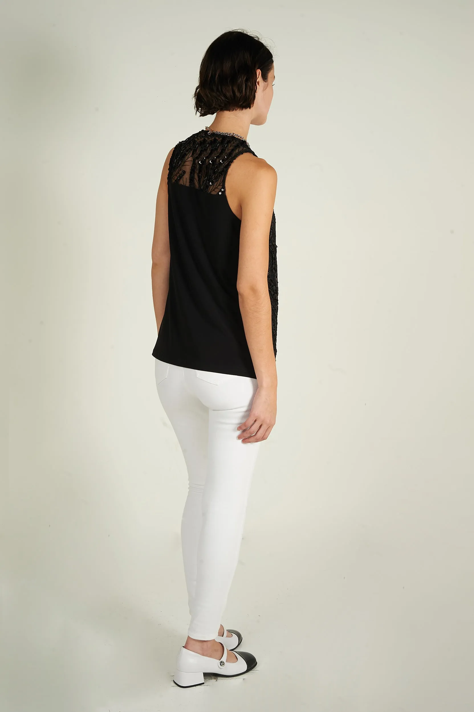 Camisole à paillettes - AMISU-H24 - (R-A14)