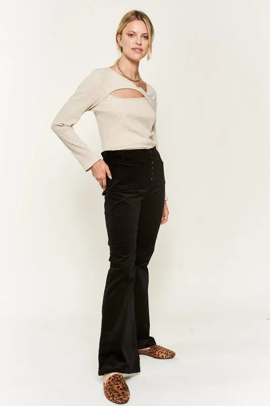 Corduroy Flare Pants Jjb5029 P