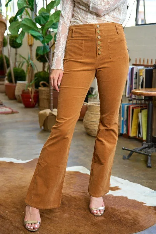 Corduroy Flare Pants Jjb5029 P