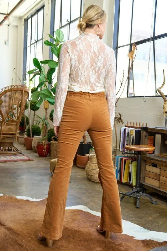 Corduroy Flare Pants Jjb5029 P