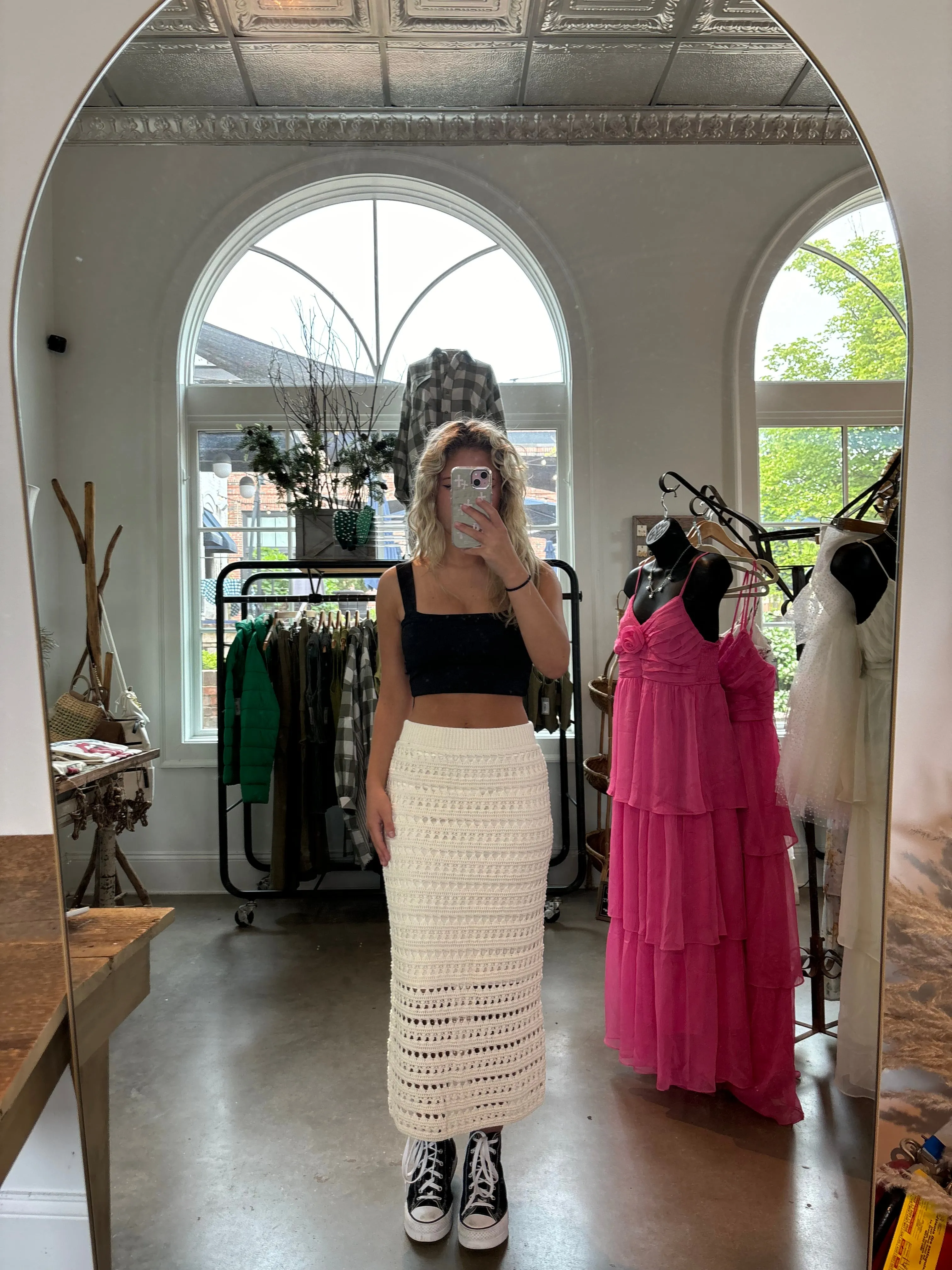 Crochet Knit Set- Skirt
