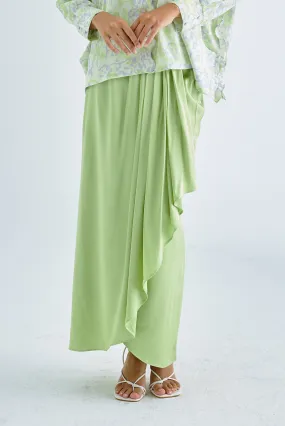 Draped Skirt in Pear