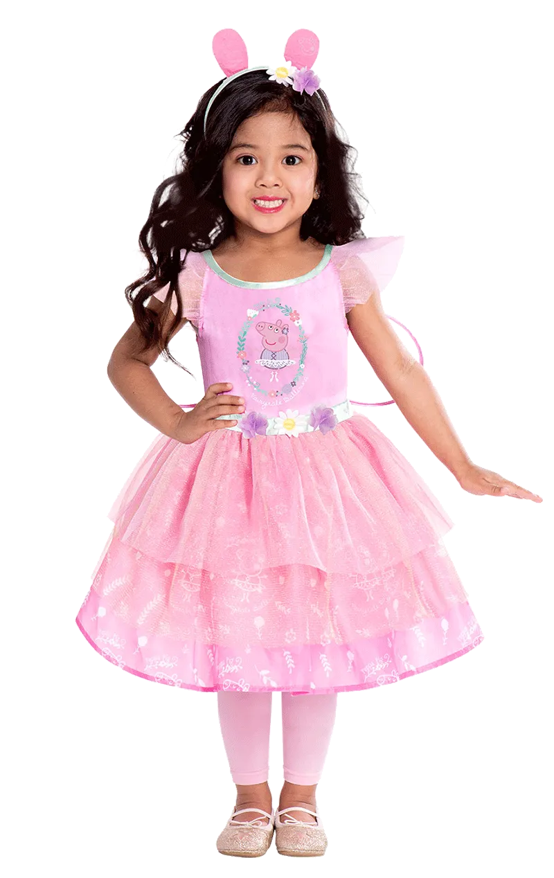 Girls Peppa Pig Fairy Dress