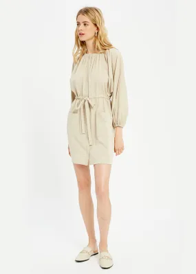 Gwendal Taupe Tunic Mini Dress