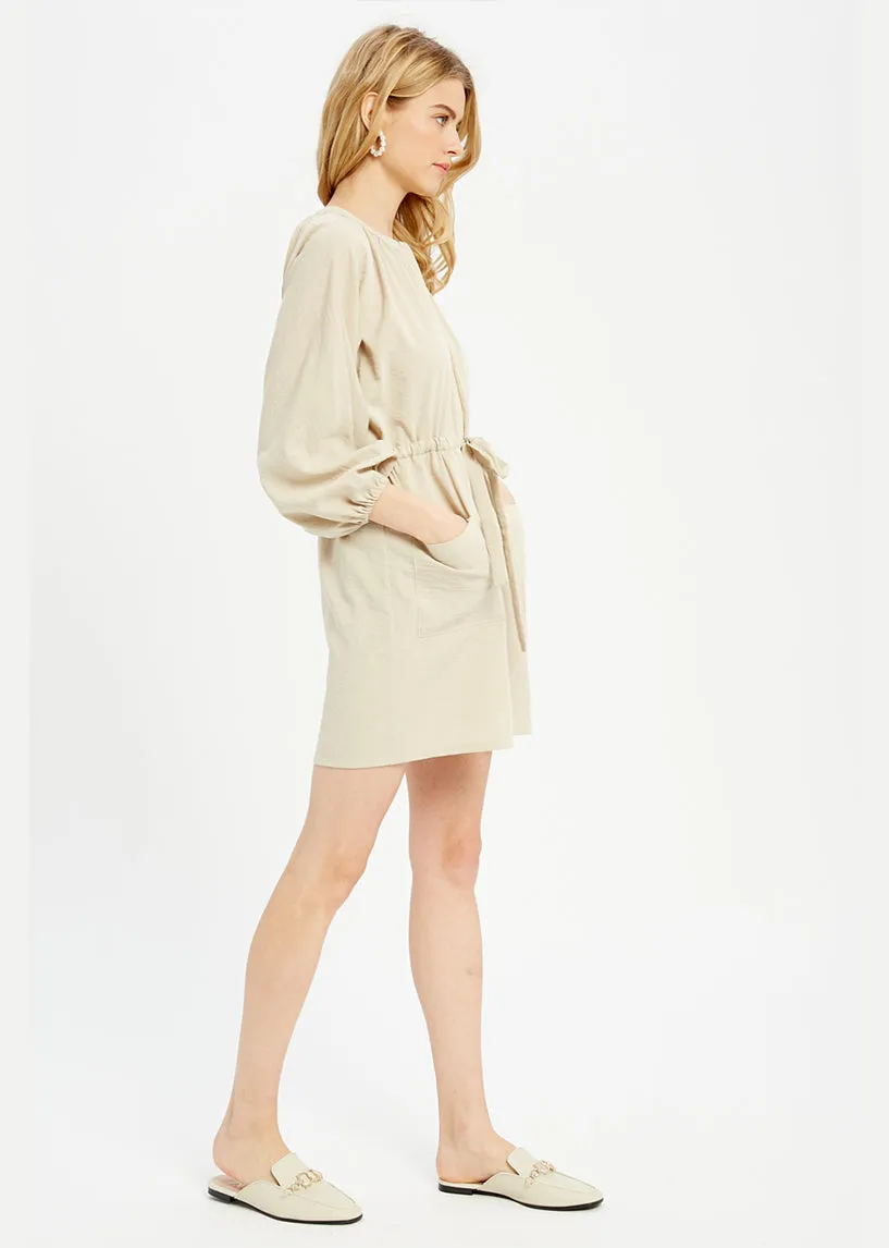 Gwendal Taupe Tunic Mini Dress