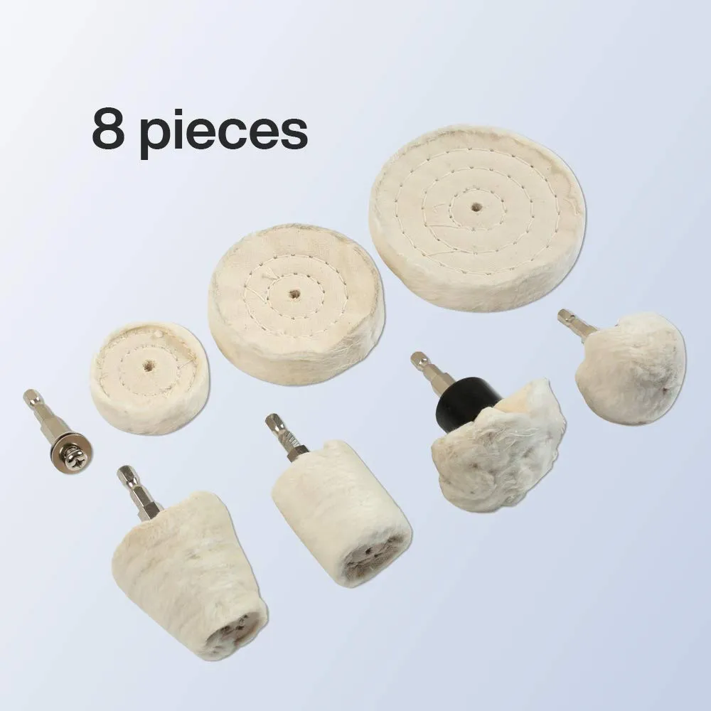 Katzco Surface Polishing Set for Metal Aluminum, Stainless Steel, Chrome, Jewelry, Wood