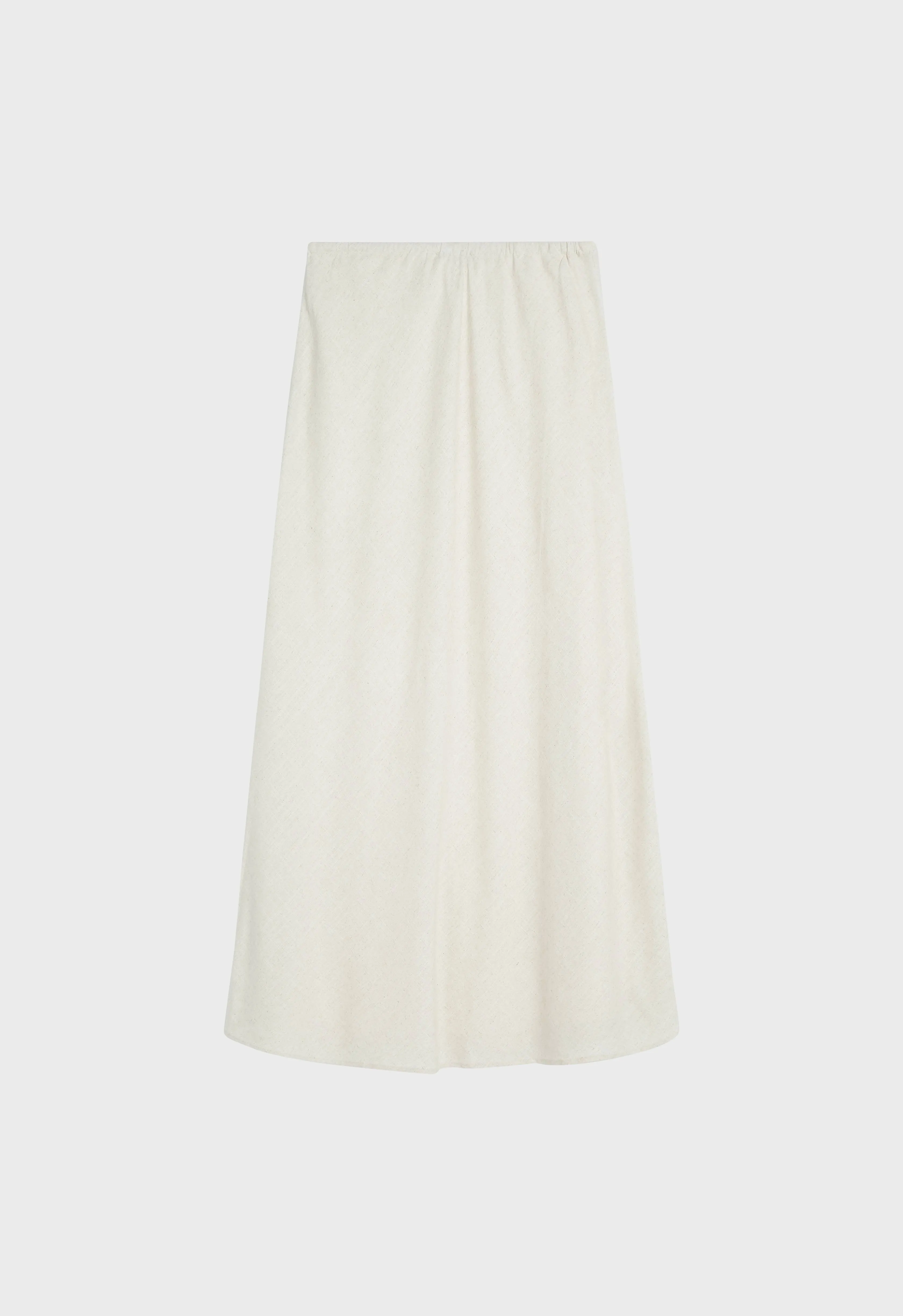 Linen Skirt | Beige Melange