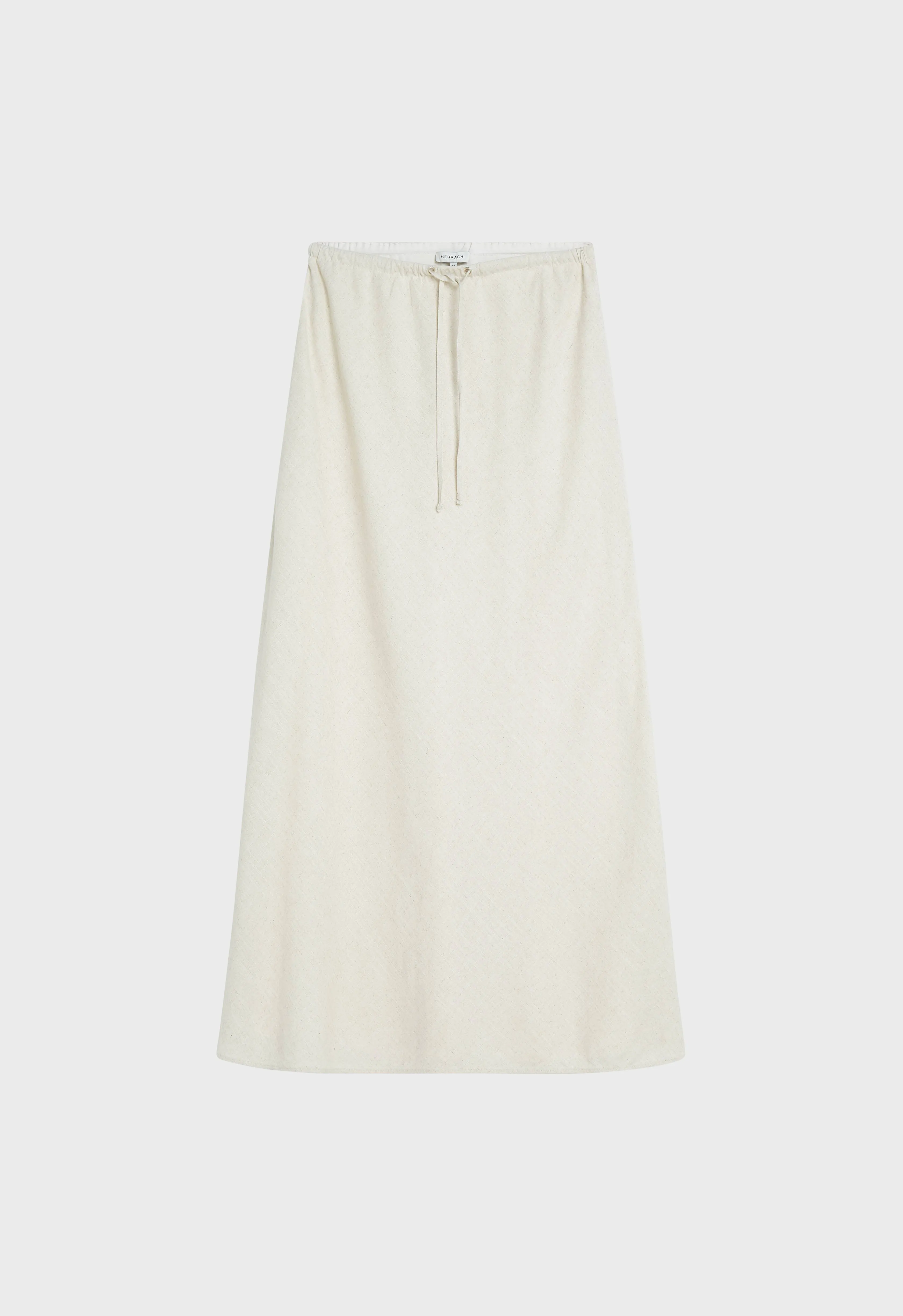 Linen Skirt | Beige Melange