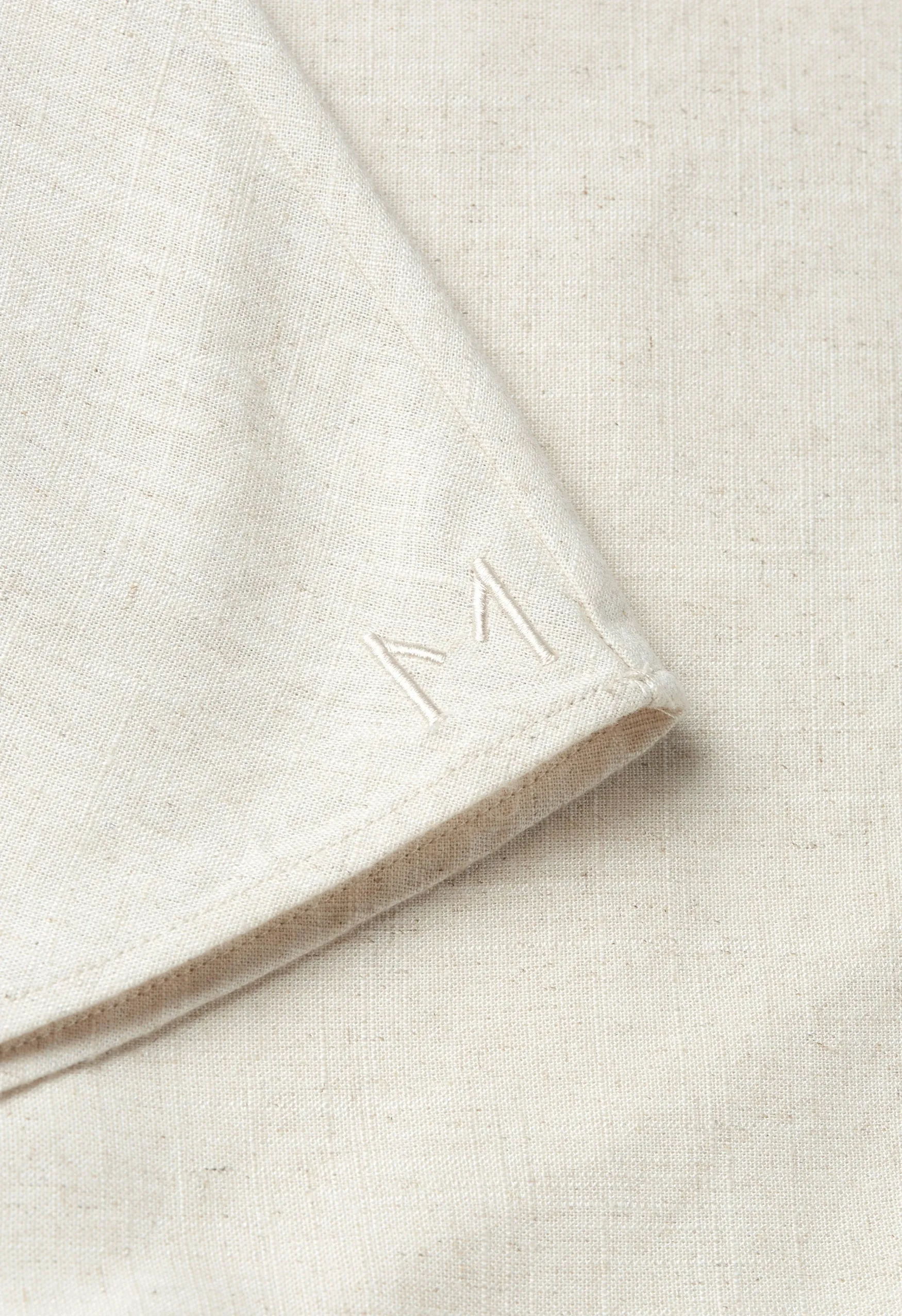 Linen Skirt | Beige Melange