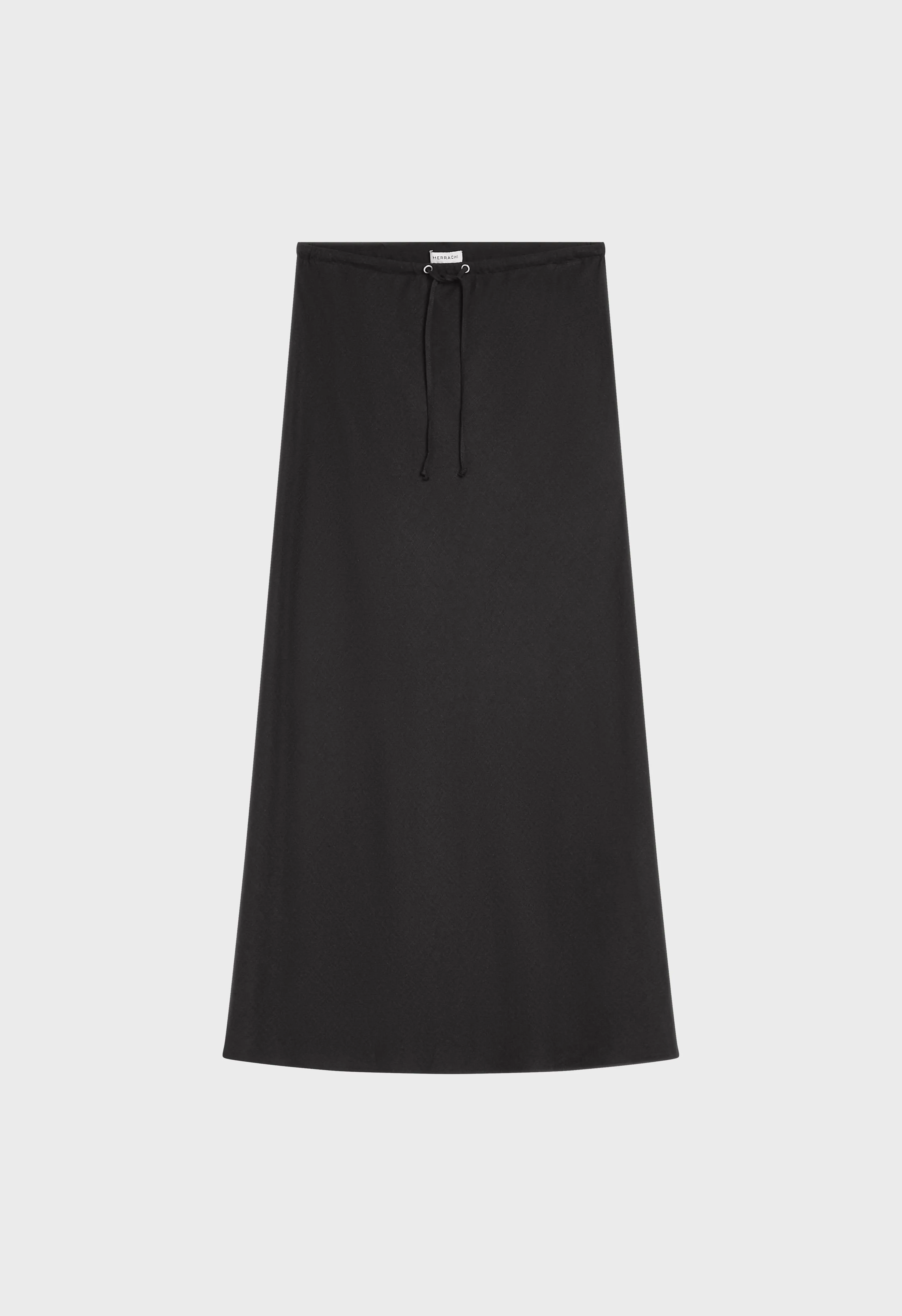 Linen Skirt | Black