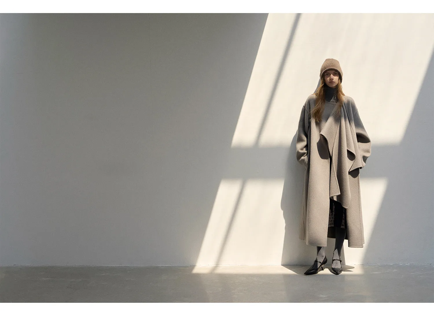 [Luxury] 100% Wool Long Coat