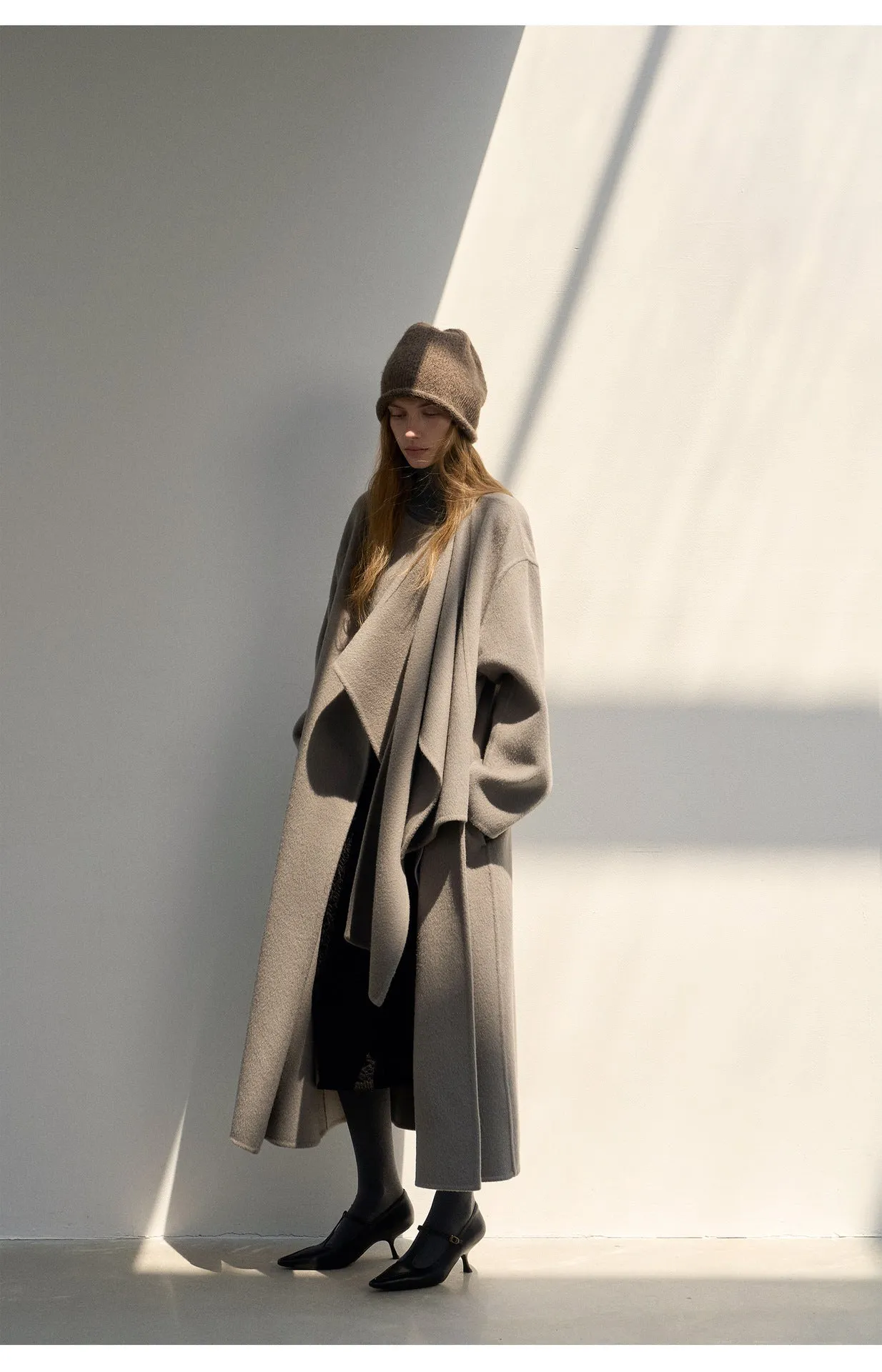 [Luxury] 100% Wool Long Coat