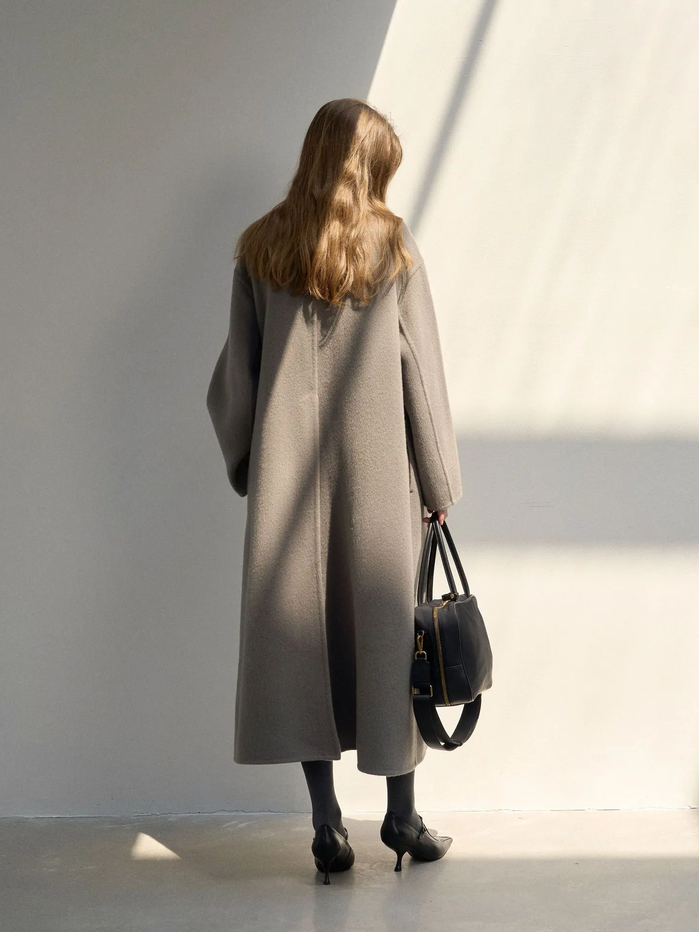 [Luxury] 100% Wool Long Coat
