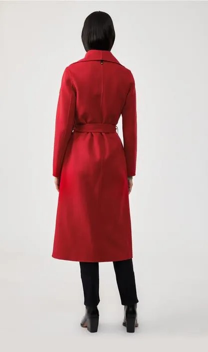 Mai Belted Wool Coat (Red)