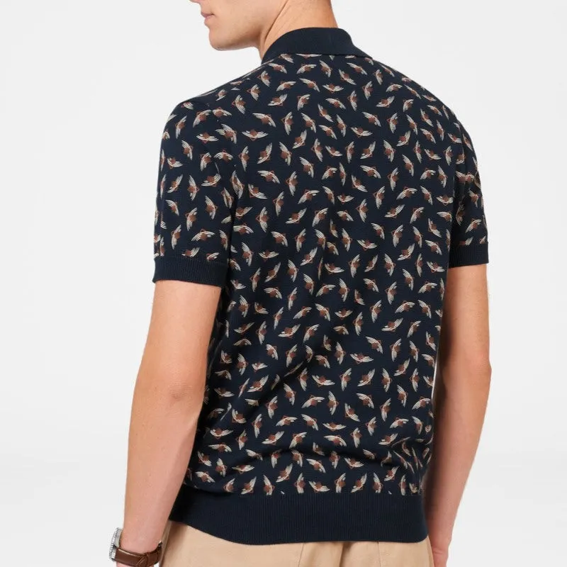 Men's Custom Jacquard Knit Polo in 100% Cotton | Short Sleeve