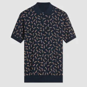 Men's Custom Jacquard Knit Polo in 100% Cotton | Short Sleeve
