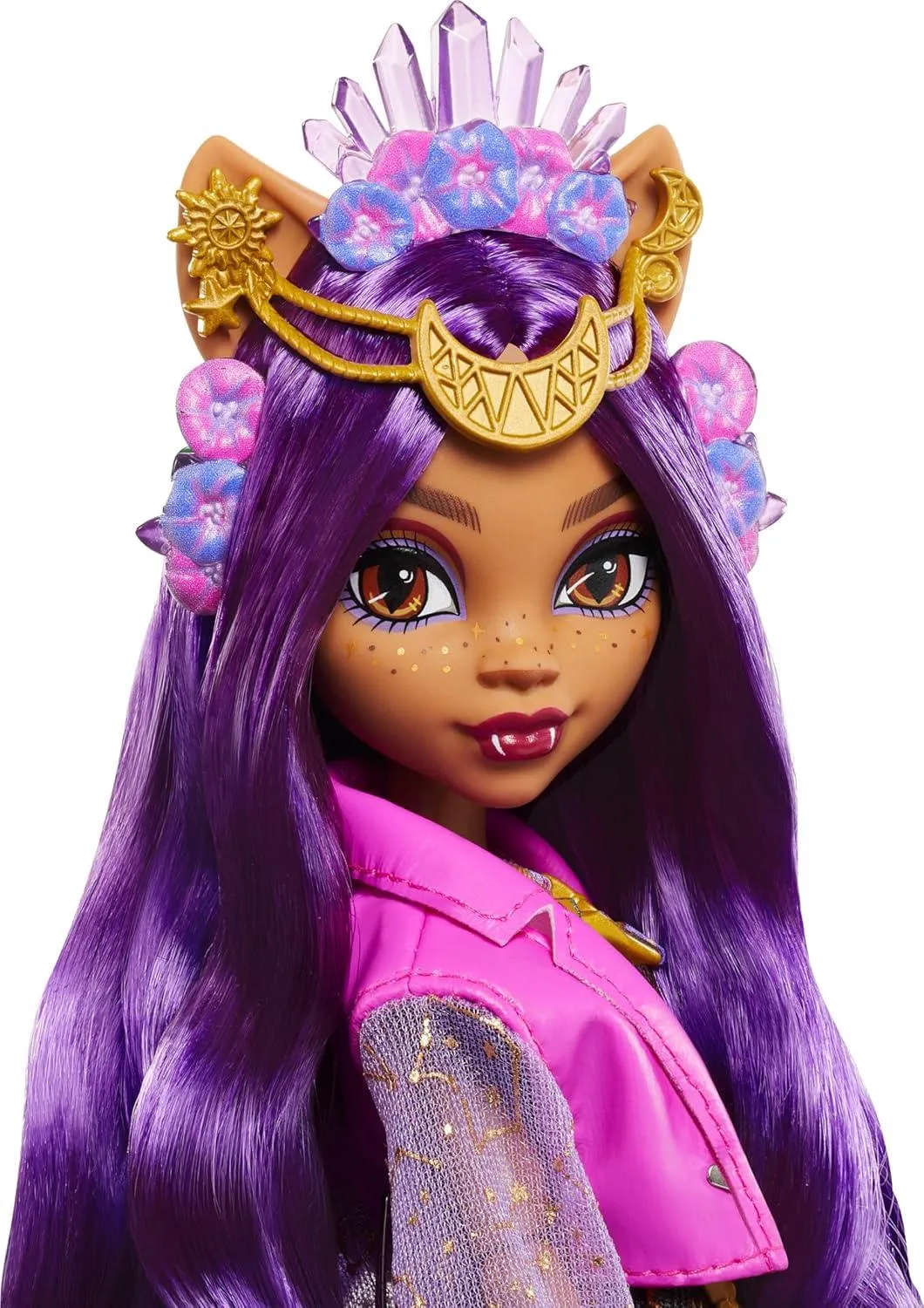 Monster High Monster Fest Doll, Clawdeen Wolf with Glam Outfit & Festival Themed Accessories Like Snacks, Band Poster, Statement Bag & More