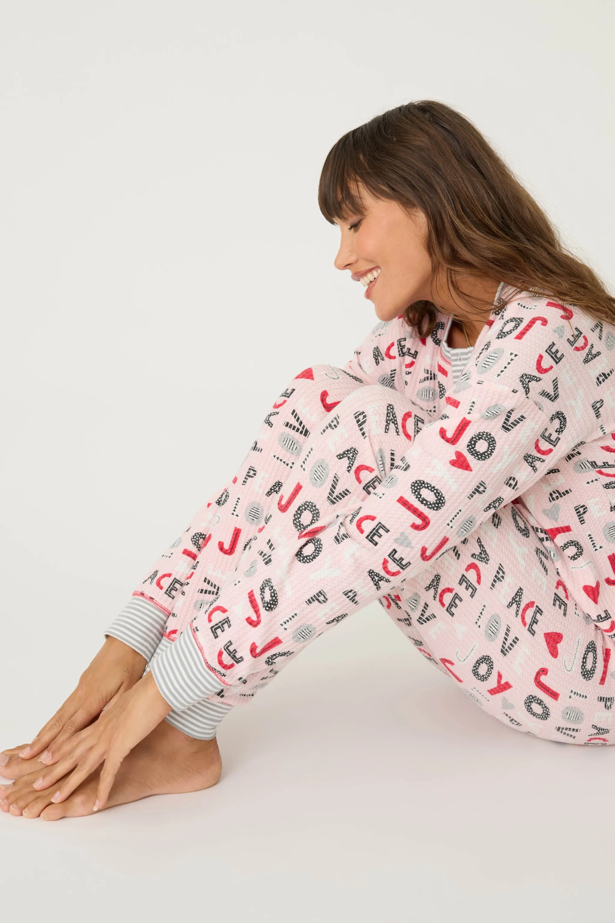 PJ Salvage pajamas, Ski Jammie Classics thermal set (2 patterns/colors)
