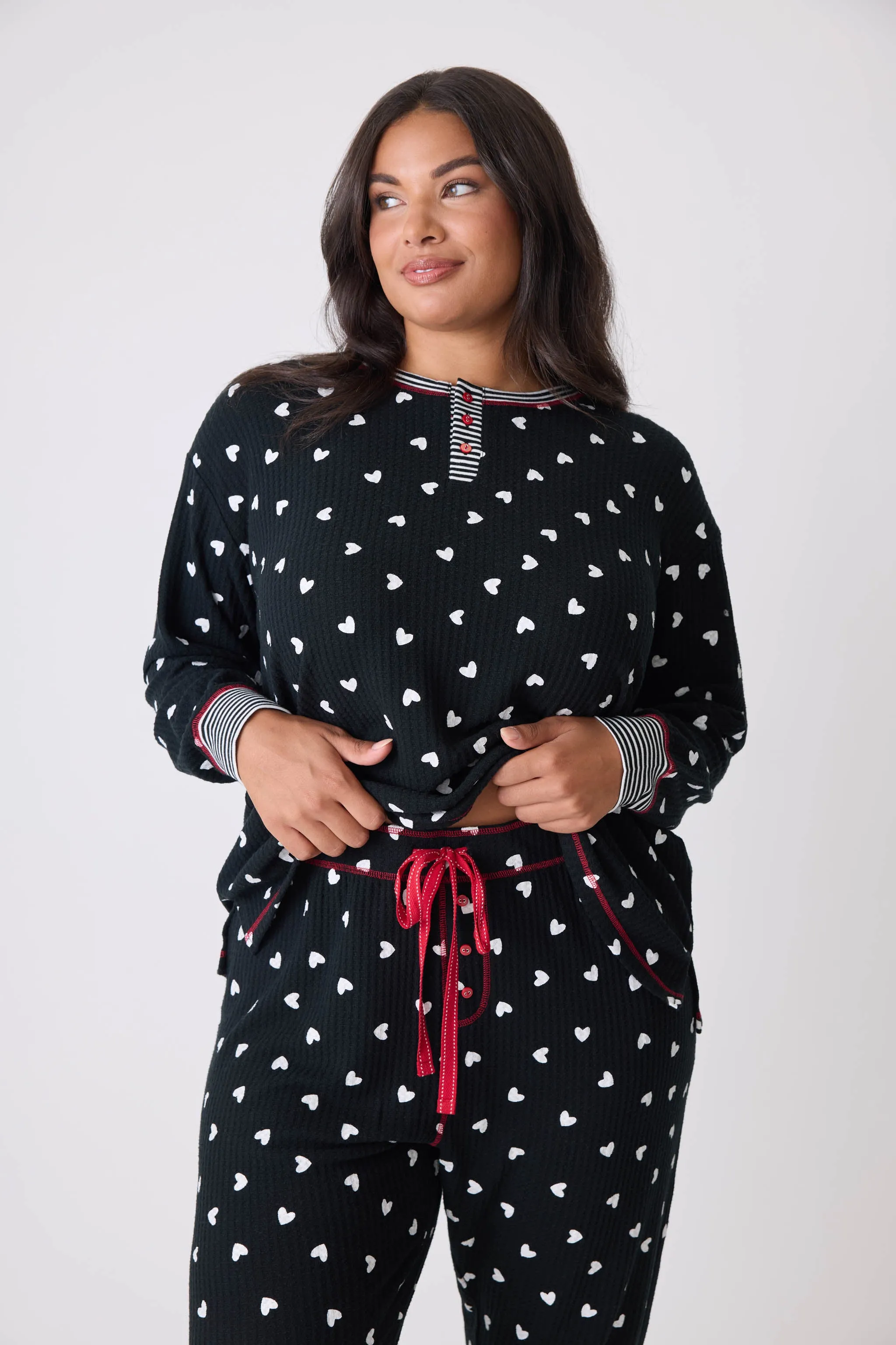 PJ Salvage pajamas, Ski Jammie Classics thermal set (2 patterns/colors)