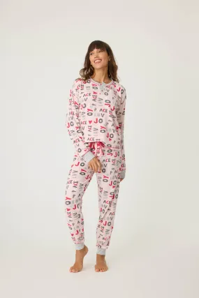 PJ Salvage pajamas, Ski Jammie Classics thermal set (2 patterns/colors)