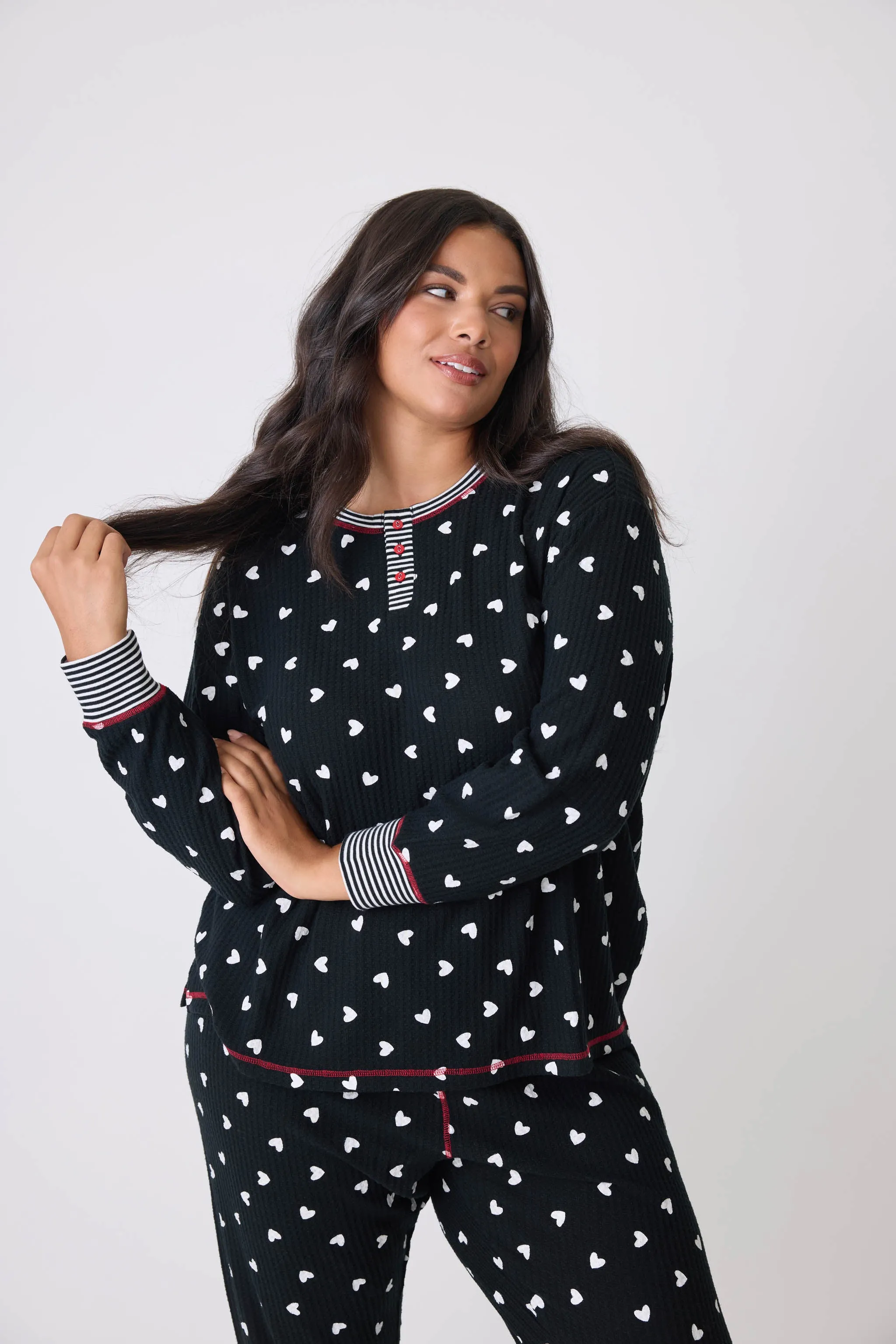 PJ Salvage pajamas, Ski Jammie Classics thermal set (2 patterns/colors)