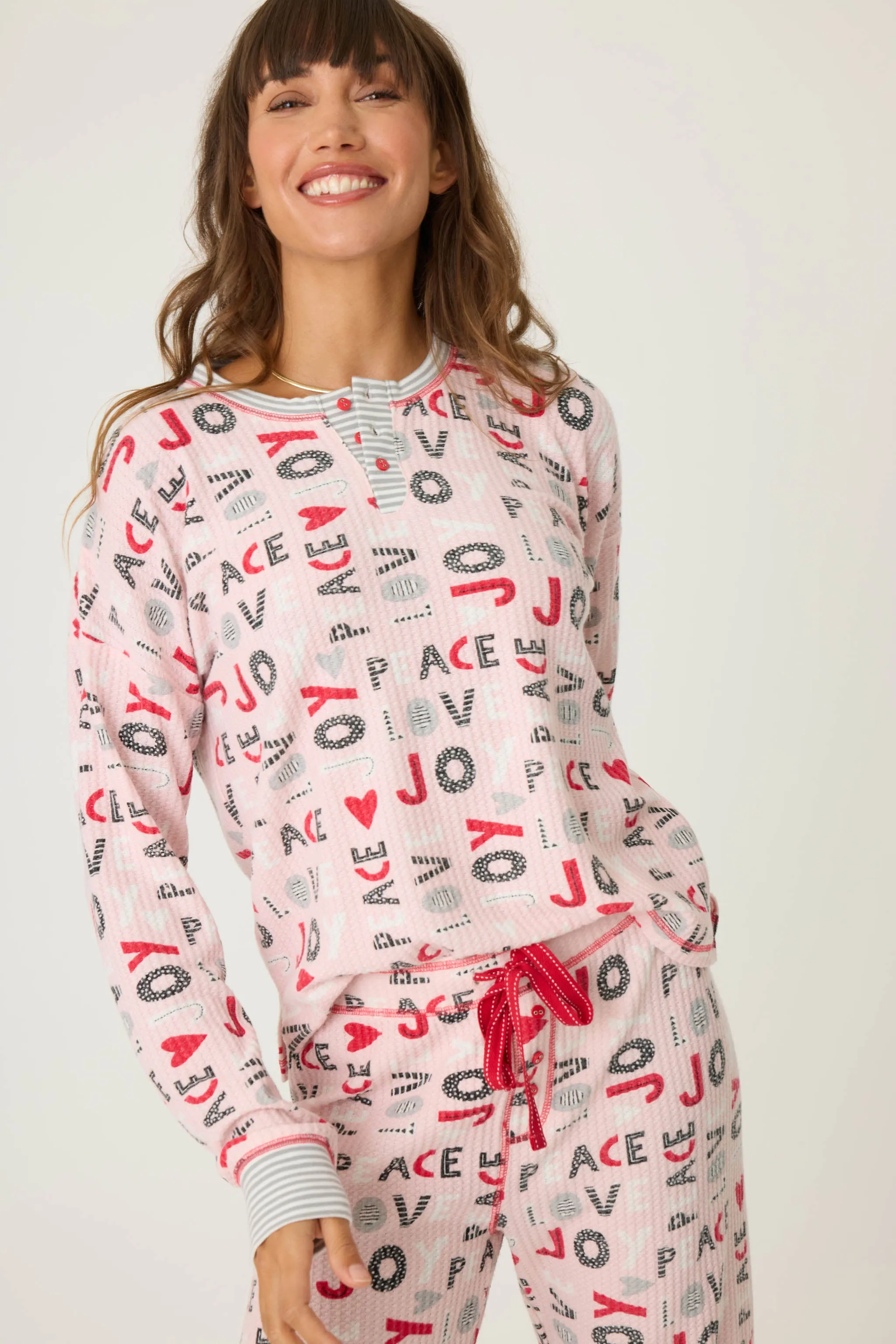 PJ Salvage pajamas, Ski Jammie Classics thermal set (2 patterns/colors)