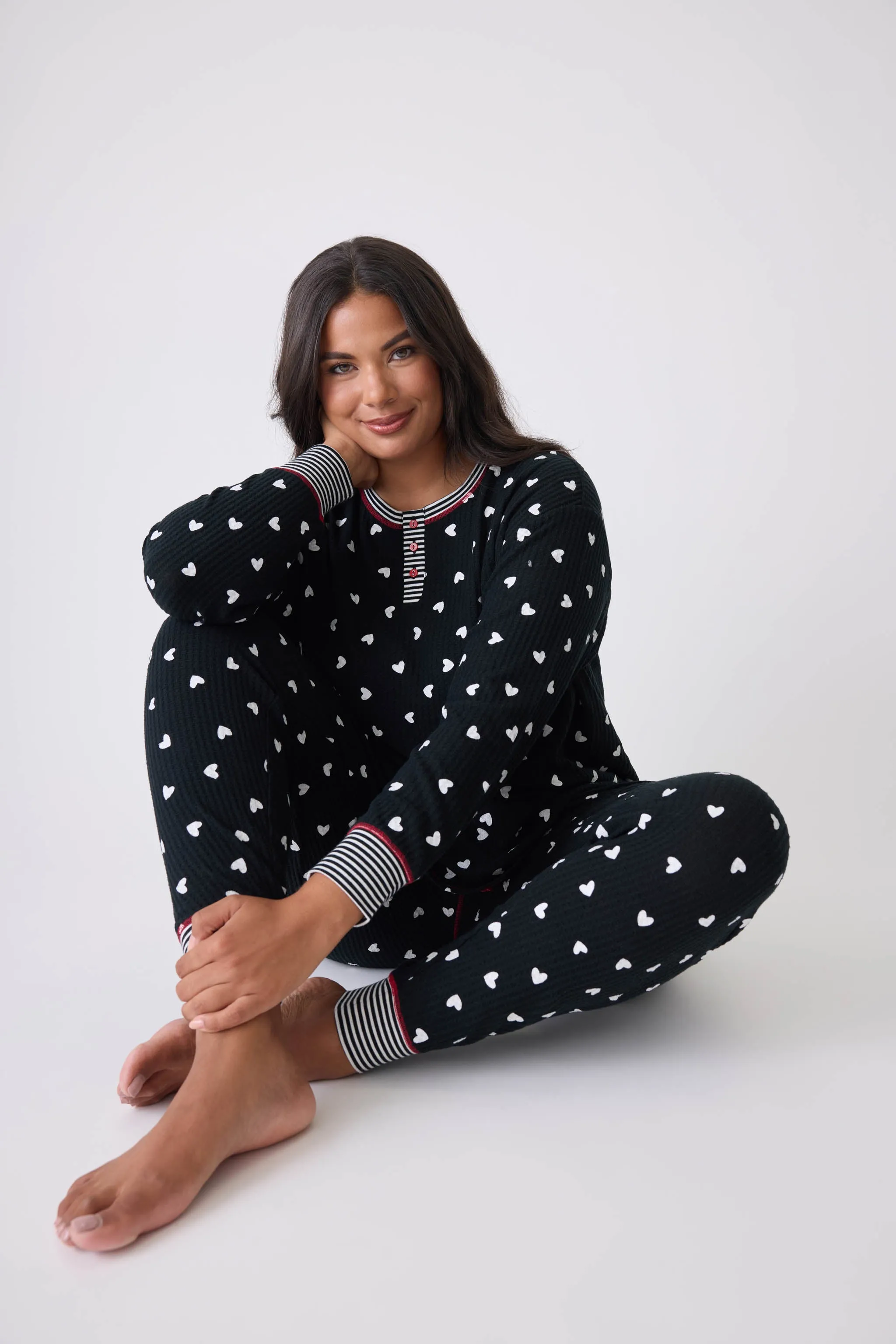 PJ Salvage pajamas, Ski Jammie Classics thermal set (2 patterns/colors)