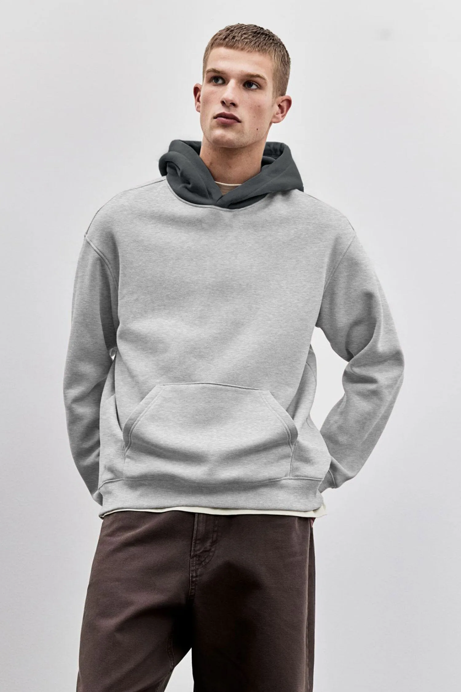 Polo Republica Men's Dual-Tone Pullover Hoodie