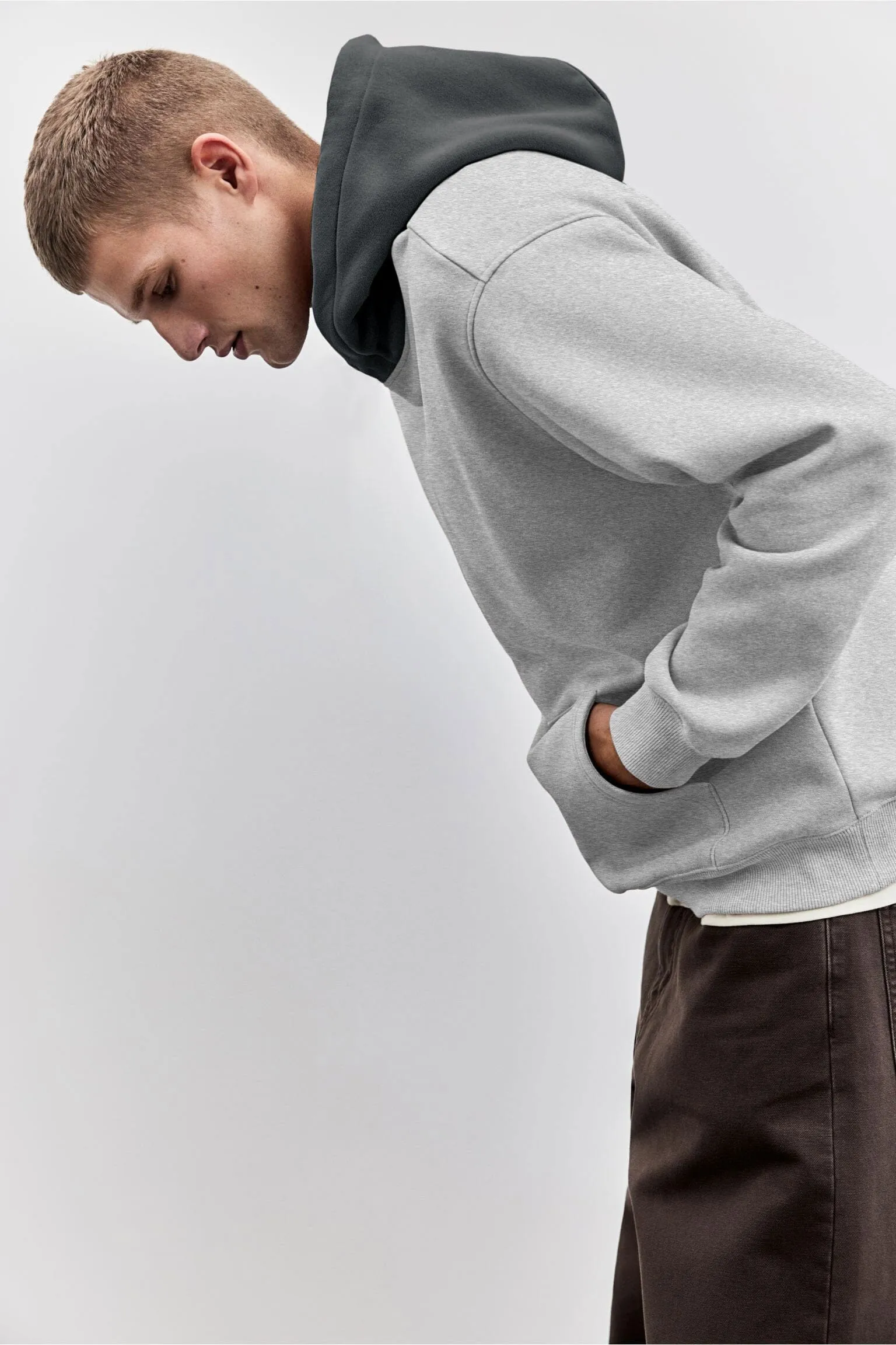 Polo Republica Men's Dual-Tone Pullover Hoodie