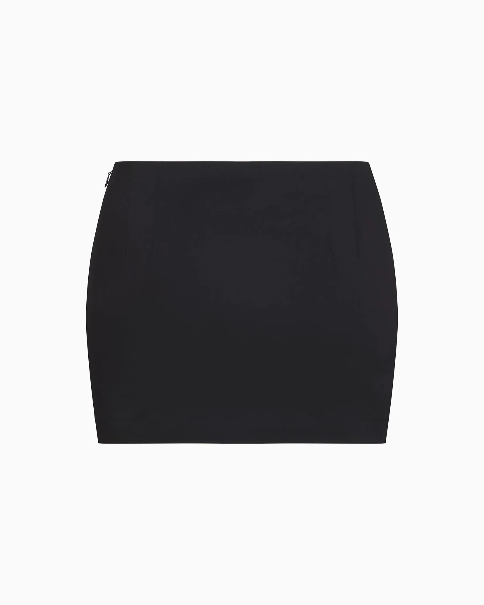 Poplin Micro Mini Skirt | Black