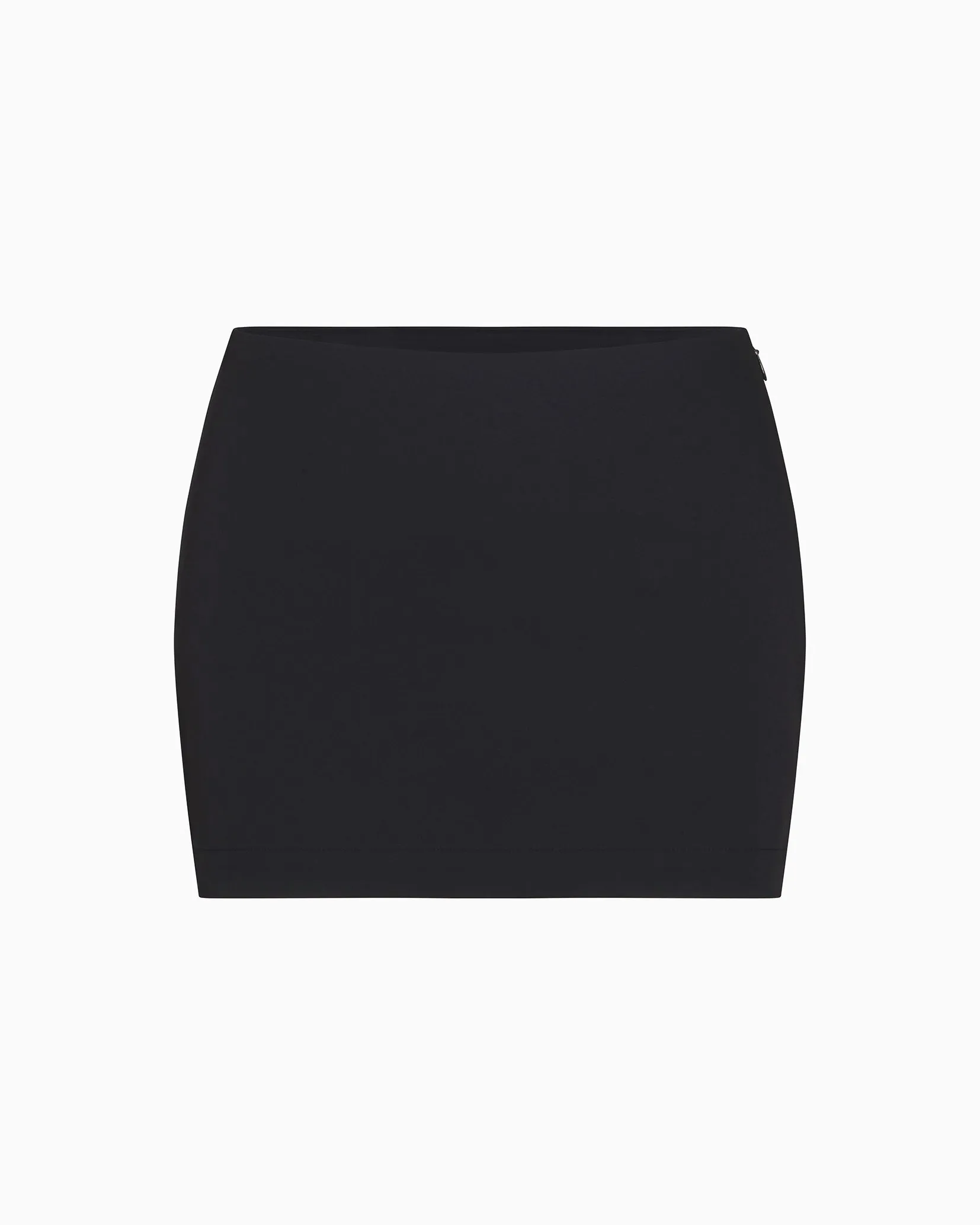Poplin Micro Mini Skirt | Black