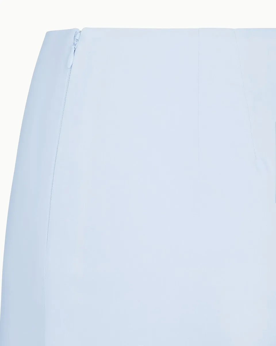 Poplin Micro Mini Skirt | Ice Blue