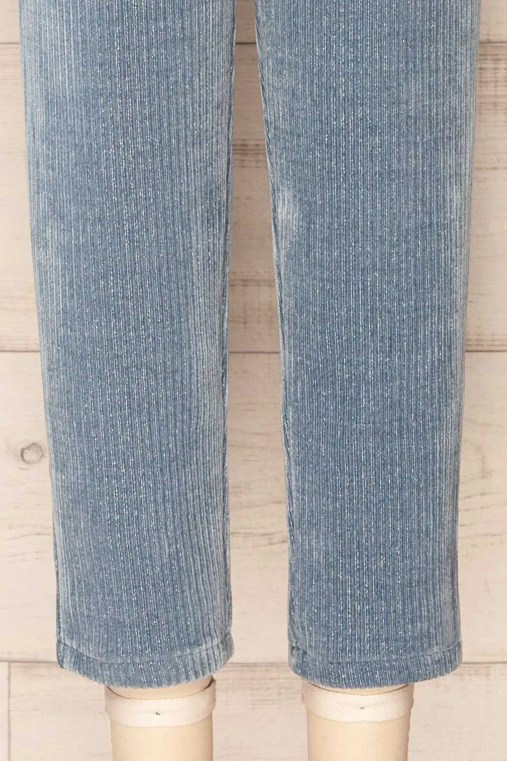 Sant-Boi Blue | Shimmery Corduroy Pants